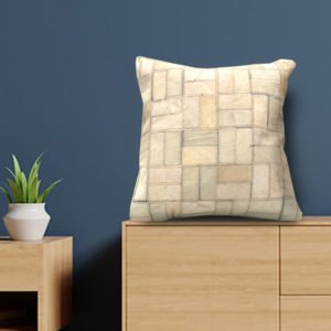 BACOLOD Leather cushion covers with cushion Furniche