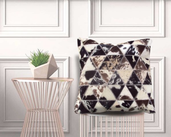 BASSEIN Leather cushion covers with cushion Furniche