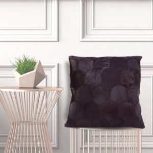 BORNEO Leather cushion covers with cushion Furniche