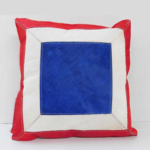NANTES leather cushion cover with cushions