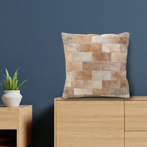 PALOPO Leather cushion covers with cushion Furniche