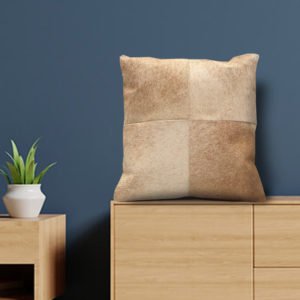 PANAY Leather cushion covers with cushion Furniche